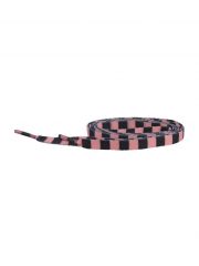 Schnürsenkel schwarz rosa gestreift schmal