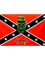 Fahne historisch Skull rot