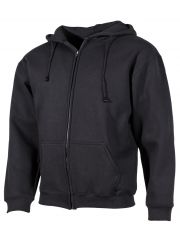 Kapuzenjacke Sweatshirt Longsleeve schwarz
