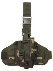Pistolenbeinholster Molle woodland