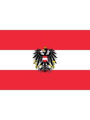 Fahne Österreich mit Wappen