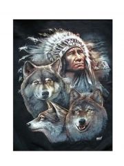 Fleecedecke Indianer