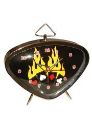 Dreiecks Wecker Flammen gelb