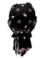 Bandana Cap Totenkopf mit Muster