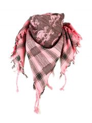 PLO Tuch Totenkopf pink