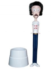 ausgefallene Toilettenbürste mit Afro