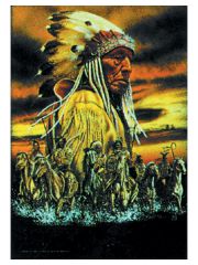 Indianer Posterfahne Sitting Bull