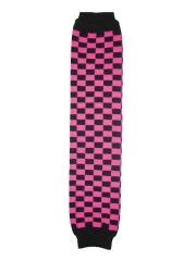 Arm Stulpen kariert rosa