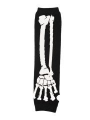 Arm Stulpen Skelett weiß