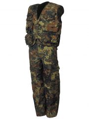 2 teiliger Militär Kinder Anzug flecktarn