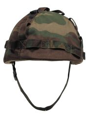 US Helm mit Stoffbezug woodland