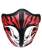 Motorrad Biker Maske skull rot