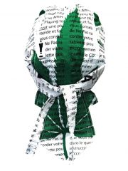 Bandana Cap Hanfblatt grün weiß