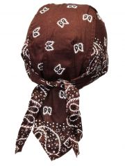 Bandana Cap Old School braun