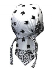 Bandana Cap Old School schwarz weiß