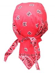 Bandana Cap Old School rosa weiß