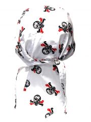 Bandana Cap Totenköpfe mit Knochen bunt
