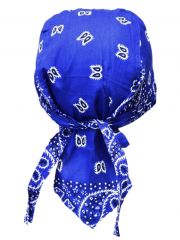 Bandana Cap Old School blau weiß