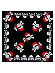 Bandana Piraten Totenkopf schwarz