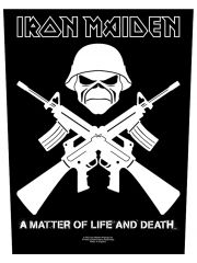 Iron Maiden Rückenaufnäher A Matter Of Life And Death skull