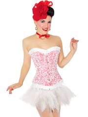 kurzer Petticoat Rockabilly Tüllrock weiß