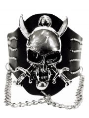 Lederarmband Schwerter mit Ketten