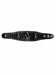 Leder Armband 3 Totenköpfe