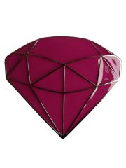 Gürtelschnalle Diamant rosa