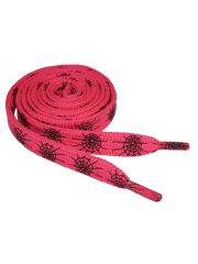 Schnürsenkel Spinnennetz pink schmal