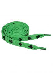Schnürsenkel Kartenspiel neon grün schmal