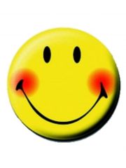 2 Button Smiley gelb