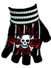 Fingerlose Handschuhe Killer Totenköpfe