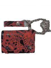 Geldbeutel mit Kette skulls