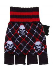 Fingerlose Handschuhe Skulls