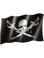 Fahne Totenkopf und Schwert