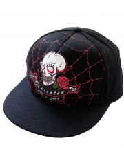 Cap Totenkopf mit Rose
