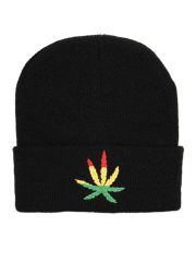 Beanie  Marijuana schwarz