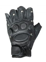 Biker Lederhandschuhe fingerlos