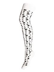 Overknees Sterne schwarz
