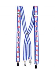 Hosenträger blau weiße Streifen