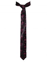 Krawatte Sterne pink