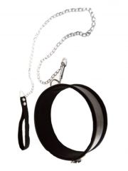 Lederfessel Halsband mit Leine