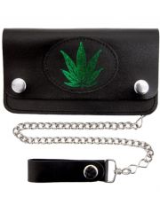 Geldbeutel mit Kette Marijuana