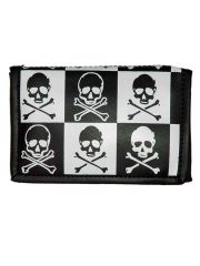 Geldbeutel mit Kette Skulls black white
