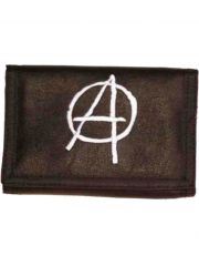 Geldbeutel schwarz mit Kette Anarchy