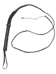 Leder Peitsche 240 cm schwarz