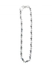 Geldbeutel Kette Skulls silber