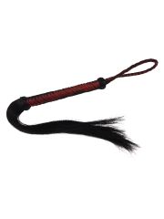 Leder Peitsche Wedel schwarz