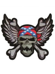 Aufnäher Confederate Skull groß