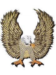 Aufnäher Fliegender Adler gold groß